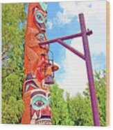 Totem Pole, Epcot, Walt Disney World Wood Print