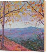 Toward Blue Ridge Wood Print