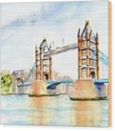 Tower Bridge London Wood Print