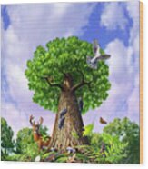 Tree Of Life Wood Print