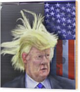 Trump President Of Bizarro World - Maybe Wood Print