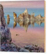 Tufas At Mono Lake Wood Print