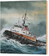 Tugboat Hunter Crowley Wood Print
