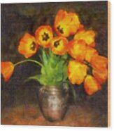 Tulip Bouquet Wood Print