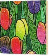 Tulip Glory Wood Print