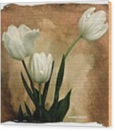 Tulips Three Wood Print