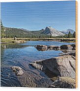 Tuolumne River And Meadows, No. 1 Wood Print