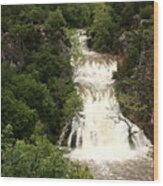 Turner Falls Waterfall Wood Print