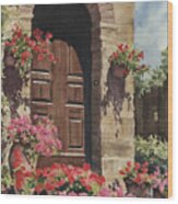 Tuscan Door Wood Print