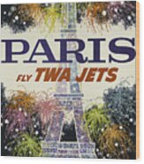 Twa Paris Wood Print