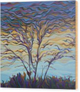 Twilight Ta-pes-tree Wood Print