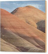 Two Painted Hills Wood Print