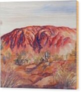 Uluru, Central Australia, Wood Print