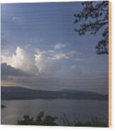 Umiam Lake Shillong Wood Print
