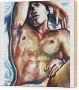 Undressed Male Figure From Europe Wood Print