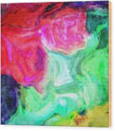 Untitled Colorful Abstract Wood Print
