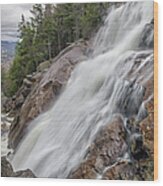 Upper Georgiana Falls - Lincoln New Hampshire Wood Print