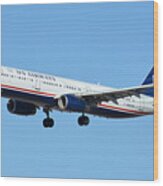 Us Airways Airbus A321-231 N567uw Wood Print