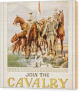 Us Cavalry Poster Wood Print