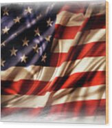 Usa Flag 7 Wood Print