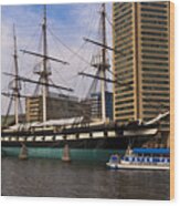 Uss Constellation Wood Print