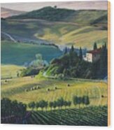 Val D'orcia Wood Print