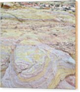 Valley Of Fire Pastels Wood Print
