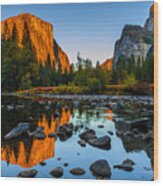 Valley View Yosemite National Park Wood Print