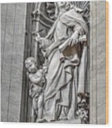 Vatican Statue Wood Print