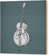 Vega Guitar Patent 1949 Wood Print