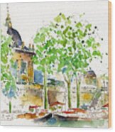 Vers Pont Des Artes Wood Print