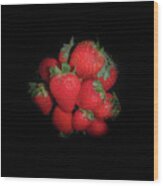 Very Berry Strawberries Wood Print