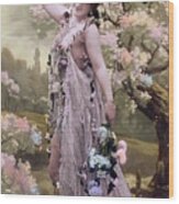 Victorian Erotic Postcard 2 Wood Print