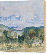 View Of D'entrecasteaux Channel From Birchs Bay, Tasmania Wood Print