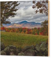 View Of The White Mountains Wood Print