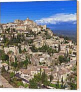 Village Of Gordes In Provence Wood Print