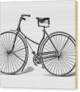 Vintage Bike Wood Print