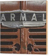 Vintage Farmall Tractor Wood Print