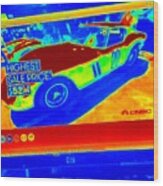 Heat Map Vintage Ferrari G T O Most Expensive Car Ever Sold Wood Print