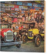 Vintage Fords Collectibles Wood Print