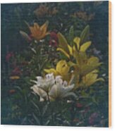 Vintage Lily Land Wood Print