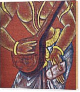 Vintage Saraswati - Goddess Of Wisdom Wood Print