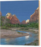 Virgin River Bend Wood Print