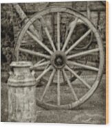 Wagon Wheels Wood Print