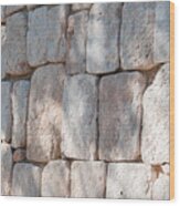 Wall Detail At Uxmal Wood Print