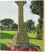 War Memorial - Chale - Isle Of Wight Wood Print