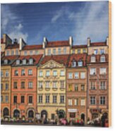 Warsaw Old Town Market Square Wood Print
