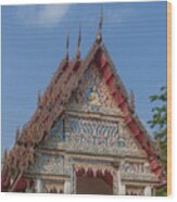 Wat Kao Kaew Phra Ubosot Gable Dthcp0020 Wood Print