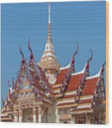 Wat Khiriwong Wihan Roof Dthns0067 Wood Print