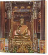 Wat Lok Molee Phra Wihan Buddha Images Dthcm2000 Wood Print